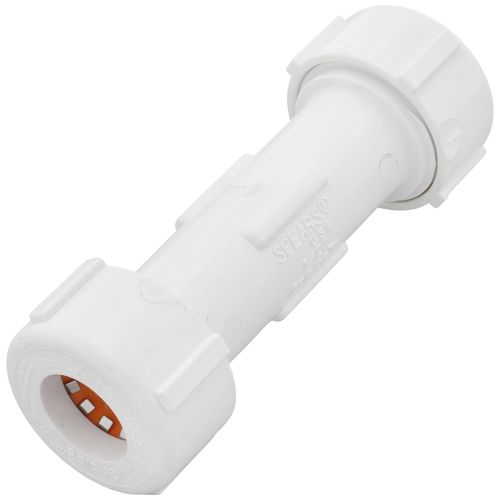 Main product image of 1/2" PVC GripLoc Compression Coupling w/ EPDM (White)