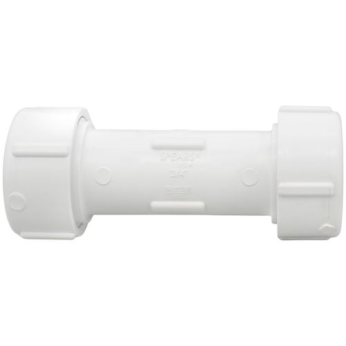 Main product image of 3/4" PVC GripLoc Compression Coupling w/ EPDM (White)