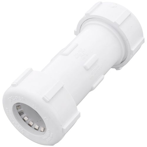 Main product image of 1" PVC GripLoc Compression Coupling w/ EPDM (White)