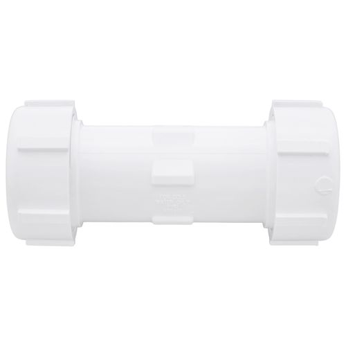 Main product image of 1" PVC GripLoc Compression Coupling w/ EPDM (White)