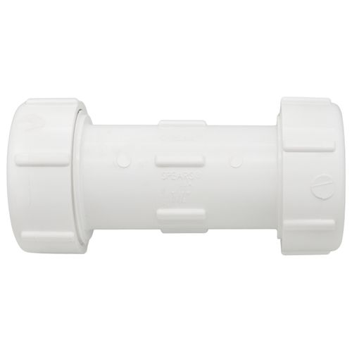 Main product image of 1-1/4" PVC GripLoc Compression Coupling w/ EPDM (White)