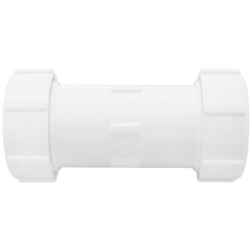 Main product image of 1-1/2" PVC GripLoc Compression Coupling w/ EPDM (White)