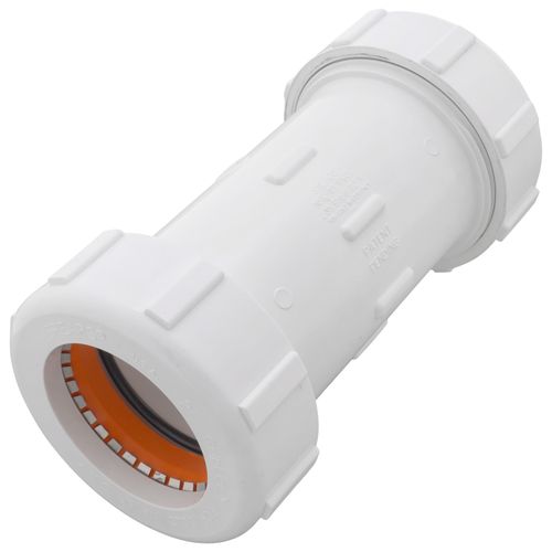 Main product image of 2" PVC GripLoc Compression Coupling w/ EPDM (White)