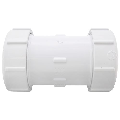 Main product image of 3" PVC GripLoc Compression Coupling w/ EPDM (White)