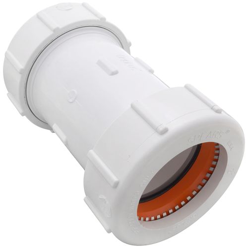 Main product image of 3" PVC GripLoc Compression Coupling w/ EPDM (White)