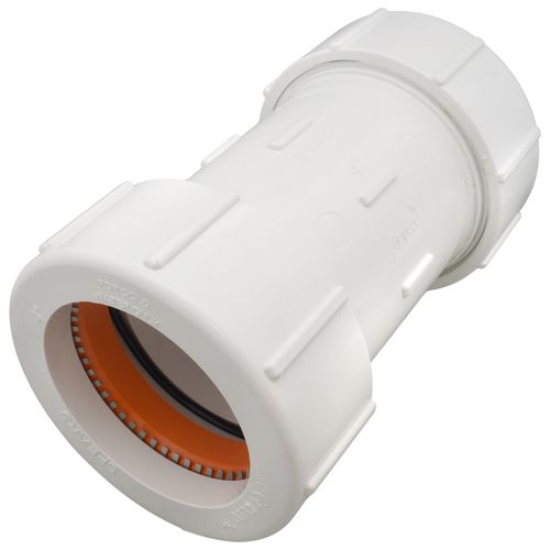 Main product image of 4" PVC GripLoc Compression Coupling w/ EPDM (White)