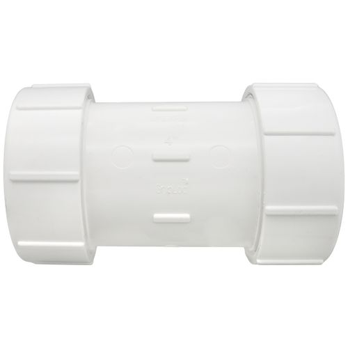 Main product image of 4" PVC GripLoc Compression Coupling w/ EPDM (White)