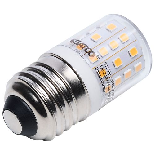 Main product image of 3.5W T14 LED, 3000K CCT, Medium Base, Clear Finish, Appliance Lamp, 120-240V (12 Pack)