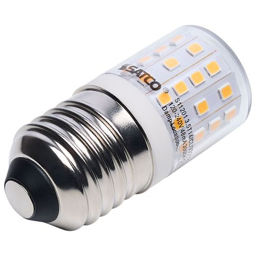 Main product image of 3.5W T14 LED, 3000K CCT, European Medium Base, Clear Finish, Appliance Lamp, 120-240V (12 Pack)