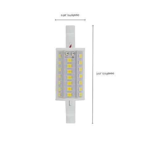 Main product image of 6 Watt LED Bulb - J-Type T3 78mm - 120 Volt - R7S Base - 3000K - Double Ended - 200 Degree Beam Angle (6 Pack)