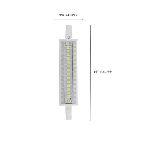 Main product image of 10 Watt LED Bulb - J-Type T3 118mm - 120 Volt - R7S Base - 3000K - Double Ended - 200 Degree Beam Angle (5 Pack)