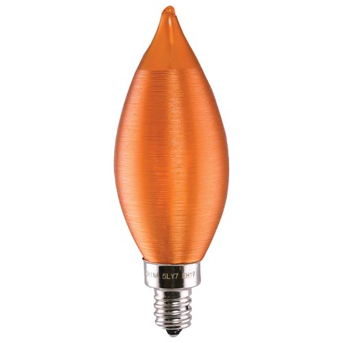 Main product image of 2 Watt CA11 LED Bulb - Satin Spun Amber - Candelabra base - 2100K - 120 Volt (5 Pack)