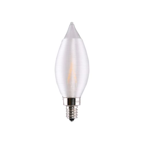 Main product image of 4 Watt CA11 LED Bulb - Satin Spun Clear - Candelabra base - 2700K - 120 Volt (5 Pack)