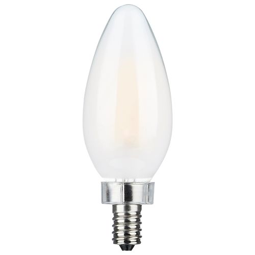 Main product image of 8 Watt C11 LED Bulb - Frosted Finish - Candelabra Base - 3000K - 90 CRI - 800 Lumens - 120 Volt (5 Pack)