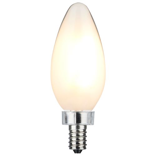 Main product image of 8 Watt C11 LED Bulb - Frosted Finish - Candelabra Base - 3000K - 90 CRI - 800 Lumens - 120 Volt (5 Pack)