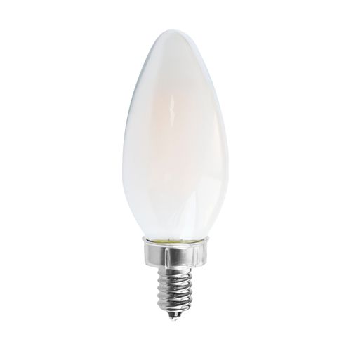 Main product image of 8 Watt C11 LED Bulb - Frosted - Candelabra base - 2700K - 90 CRI - 760 Lumens - 120 Volt (4 Pack)