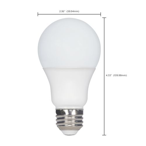 Main product image of 9.8 Watt - A19 LED Bulb - 5000K - Medium base - 220 deg. Beam Angle -120 Volt (20 Pack)