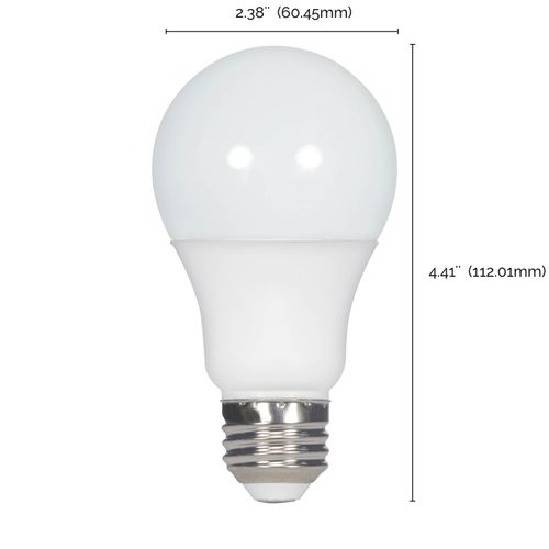 Main product image of 9 Watt A19 LED Bulb - 2700K - Medium base - 220 deg. Beam Angle (100 Pack)