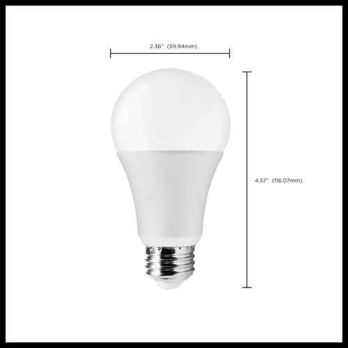 Main product image of 14 Watt A19 LED Bulb - 3000K - 100 Watt Replacement - Medium base - 220 deg. Beam Angle (10 Pack)