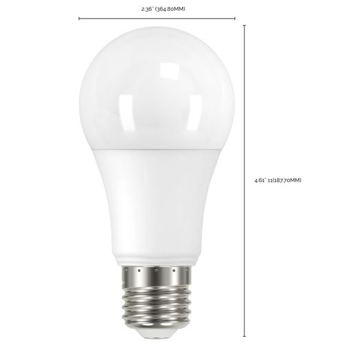 Main product image of 8.5 Watt - A19 LED Dimmable Agriculture Bulb - 5000K - 120 Volt (8 Pack)