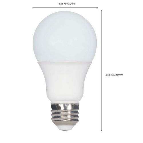 Main product image of 9.8 Watt - A19 LED Bulb - 5000K - Medium base - 220 deg. Beam Angle -120 Volt (20 Pack)