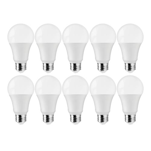 Main product image of 12 Watt A19 LED Bulb - 3000K - 75 Watt Replacement - Medium base - 220 deg. Beam Angle (10 Pack)