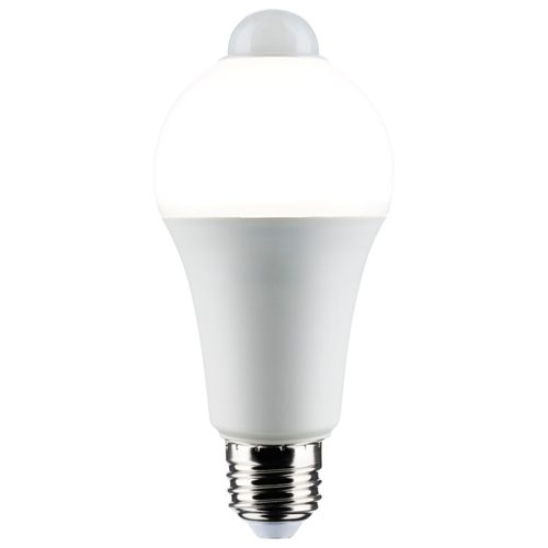 Main product image of 12 Watt A19 LED Bulb - White - 5000K - 1050 Lumens - 120 Volt - PIR Sensor - Non-Dimmable (3 Pack)