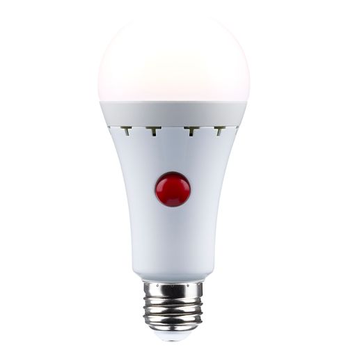 Main product image of 8 Watt A21 LED Bulb - 3000K - Medium Base - 120 Volt - 80 CRI - Battery Backup (1 Pack)