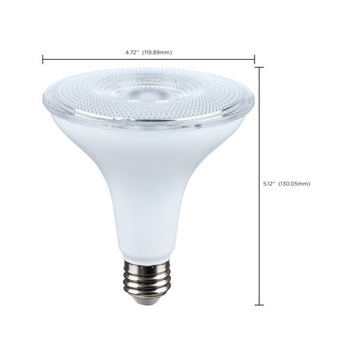 Main product image of 14 Watt Dusk to Dawn LED Bulb - PAR38 - 3000K - Medium Base - White Finish - 120 Volt (3 Pack)