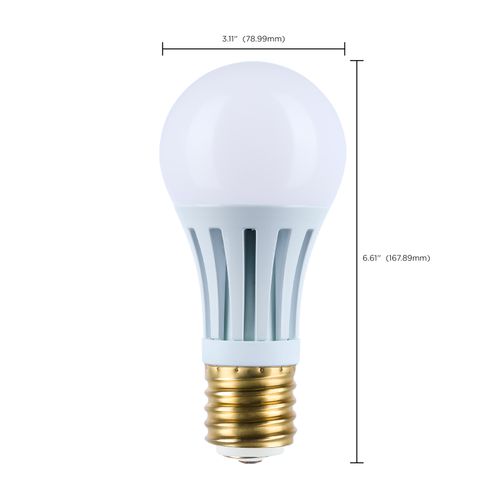 Main product image of 10/22/33 Wattage Selectable PS25 LED Three-Way Lamp - E39d Mogul Base - 2700K - White Finish - 120 Volt (2 Pack)