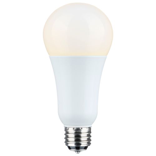 Main product image of 5/14/20W A21 LED, 3-Way Lamp, White Finish, 4000K CCT, Medium Double Contact Base, 120V (6 Pack)