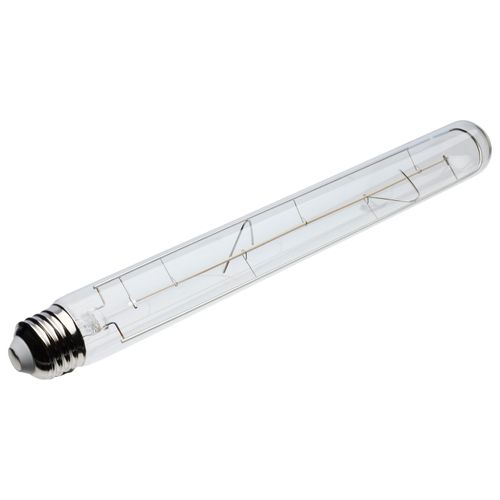 Main product image of 6 Watt LED Bulb - Reminiscent - Flex Gray Straight Filament - T9 - Medium Base - 2700K CCT - Clear - 120 Volt (6 Pack)