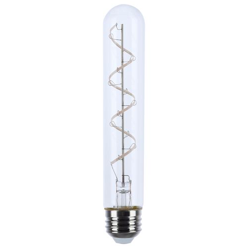 Main product image of 6 Watt LED Bulb - Reminiscent - Flex Gray Coil Filament - T9 - Medium Base - 2700K CCT - Clear - 120 Volt (6 Pack)