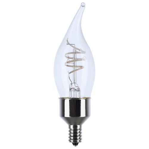 Main product image of 4 Watt LED Bulb - Reminiscent - Flex Gray Coil Filament - CA11 - Candelabra Base - 2700K CCT - Clear - 120 Volt (8 Pack)