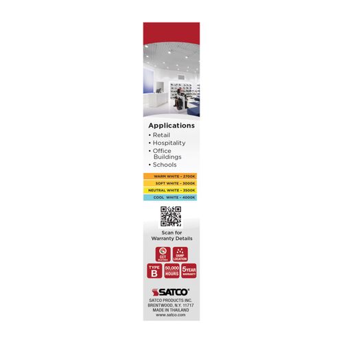 Main product image of 3.5W, 2G7 Base, 27K/30K/35K/40K CCT Selectable, Frost Finish, Ballast Bypass, 120-277V (10 Pack)