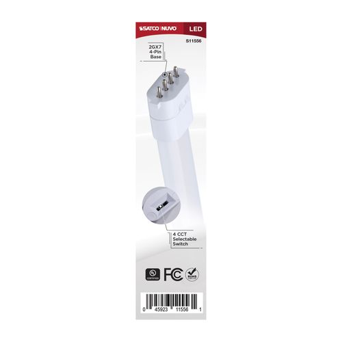 Main product image of 5.5W, 2GX7 Base, 27K/30K/35K/40K CCT Selectable, Frost Finish, Ballast Bypass, 120-277V (10 Pack)