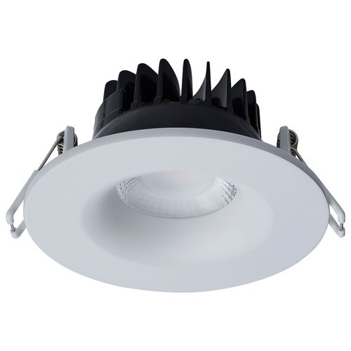 Main product image of 10W LED Direct Wire Downlight, Remote Driver, CCT Selectable, Dimmable, Round, White Finish