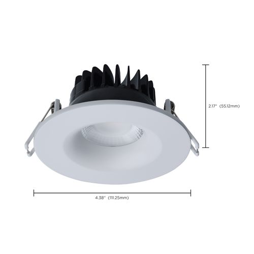 Main product image of 10W LED Direct Wire Downlight, Remote Driver, CCT Selectable, Dimmable, Round, White Finish