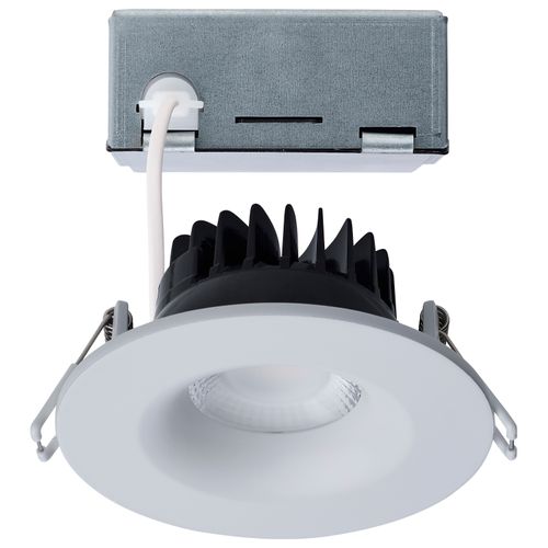 Main product image of 10W LED Direct Wire Downlight, Remote Driver, CCT Selectable, Dimmable, Round, White Finish