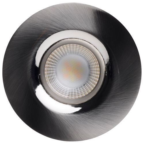Main product image of 10W LED Direct Wire Downlight, Remote Driver, CCT Selectable, Dimmable, Round, Brushed Nickel Finish