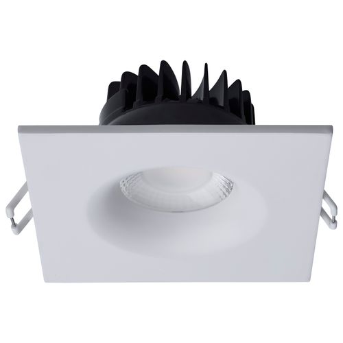 Main product image of 10W LED Direct Wire Downlight, Remote Driver, CCT Selectable, Dimmable, Square, White Finish