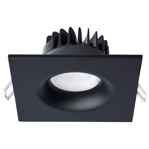 Main product image of 10W LED Direct Wire Downlight, Remote Driver, CCT Selectable, Dimmable, Square, Black Finish