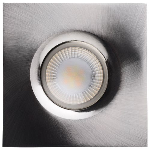 Main product image of 10W LED Direct Wire Downlight, Remote Driver, CCT Selectable, Dimmable, Square, Brushed Nickel Finish