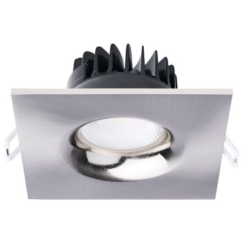 Main product image of 10W LED Direct Wire Downlight, Remote Driver, CCT Selectable, Dimmable, Square, Brushed Nickel Finish