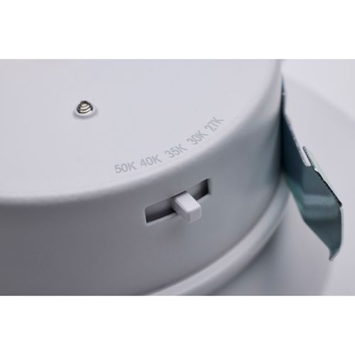 Main product image of 10W LED High Output Downlight Retrofit, 4", 27K/30K/35K/40K/50K CCT Selectable, Round, White Finish (6 Pack)