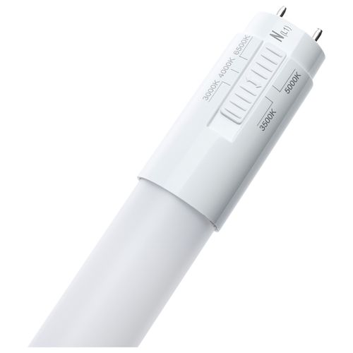Main product image of 7 Watt T8 LED Bulb - 24 Inch - 30K/35K/40K/50K/65K CCT Selectable - Medium Bi Pin Base - Type B Ballast Bypass - 120-277 Volt - Frost Finish (3 Pack)