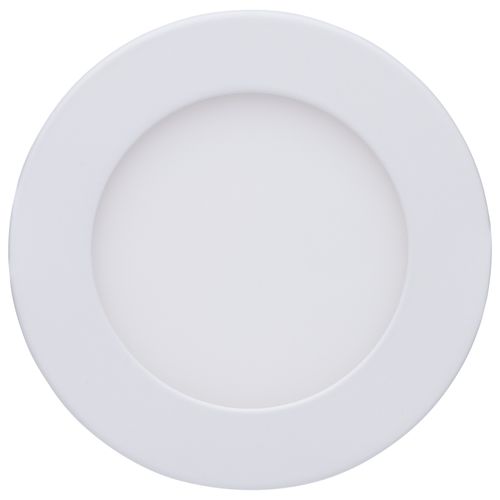 Main product image of 8/12W LED Direct Wire Downlight, 27K/3K/35K/4K/5K CCT, Remote Driver, 4", Round, Flat Face, White Finish, 120-277V, Dual Dimming