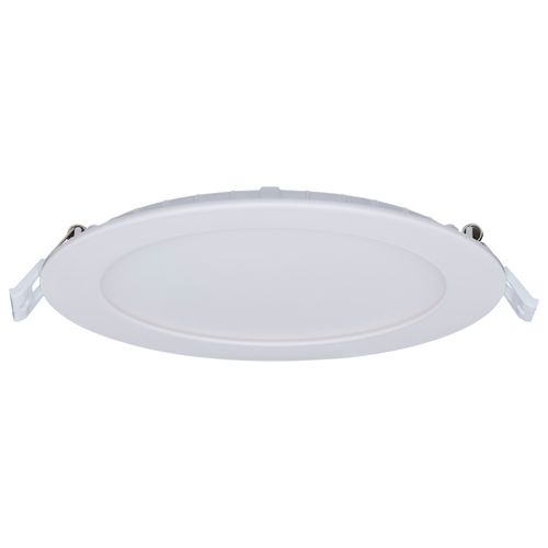 Main product image of 11/15W, LED Direct Wire Downlight, 27K/3K/35K/4K/5K CCT, Remote Driver, 6", Round, Flat Face, White Finish, 120-277V, Dual Dimming