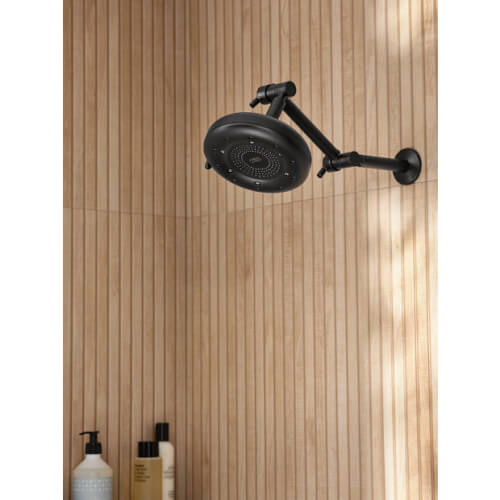 S116BL Moen S116BL 16" Matte Black Adjustable Shower Arm