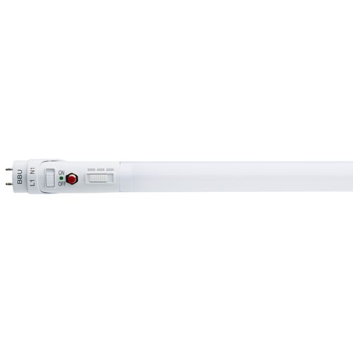 Main product image of 15 Watt 48 Inch T8 LED Bulb - 35K/40K/50K CCT Selectable - Ballast Bypass with Battery Backup - G13 Base - 120-277 Volt (20 Pack)